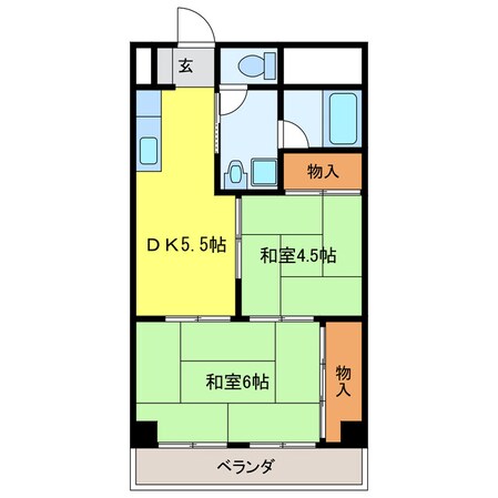 ハイタウンみずほⅡの物件間取画像